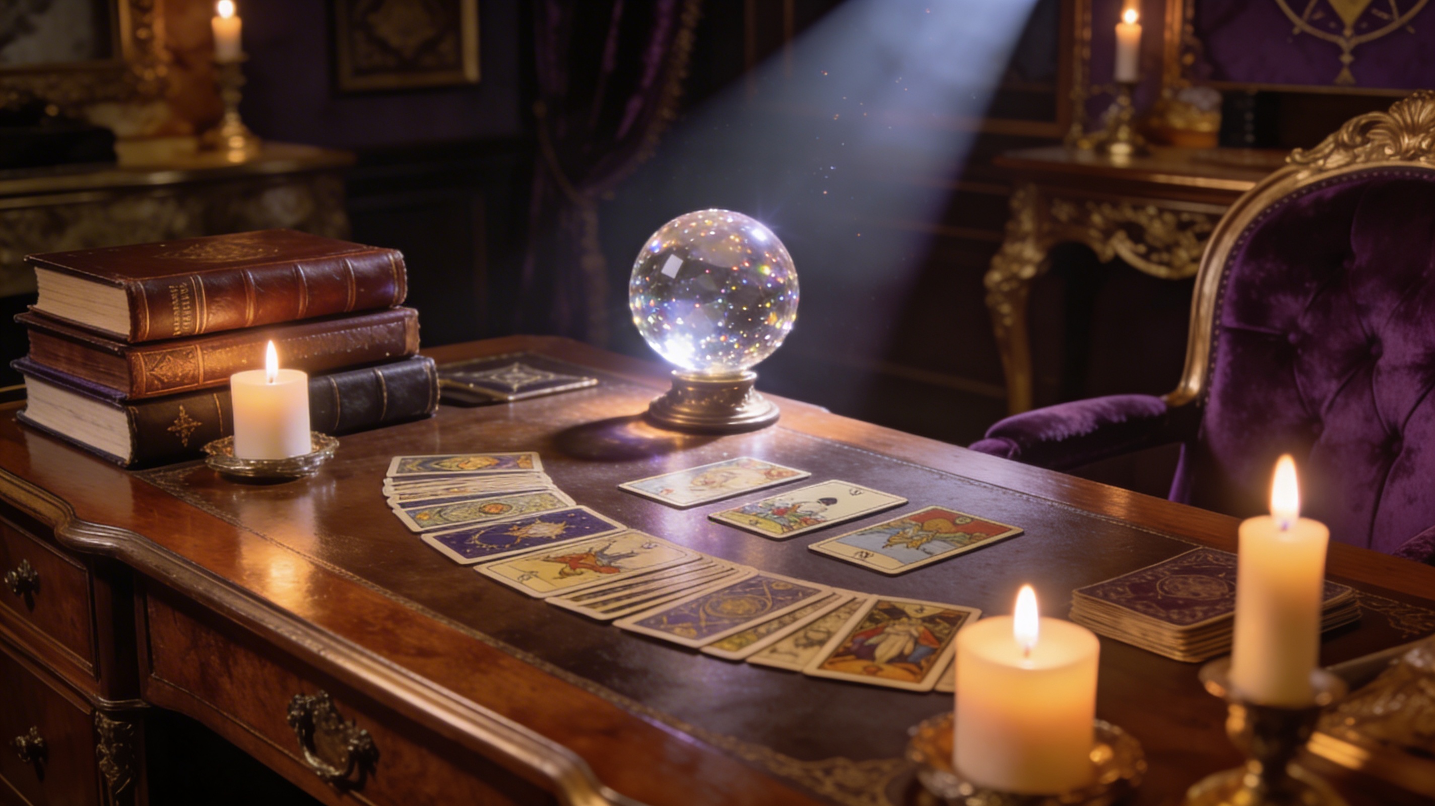 Illustration ésotérique évoquant la clairvoyance, l’intuition et la guidance spirituelle